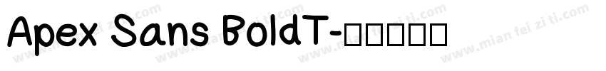 Apex Sans BoldT字体转换